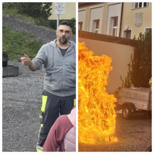 Feuerlöscher-Einschulung