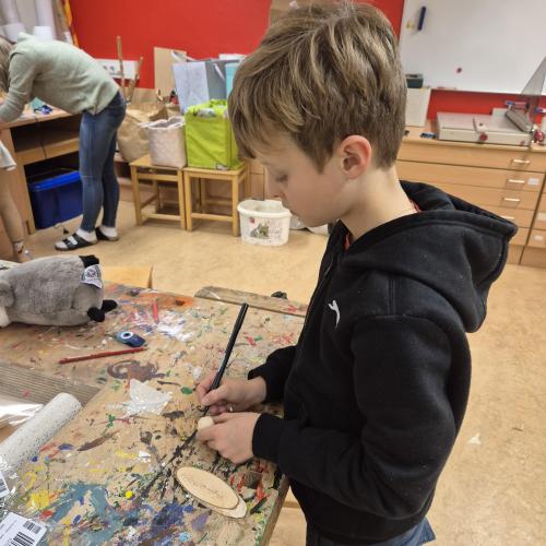 Bastelarbeit im Advent