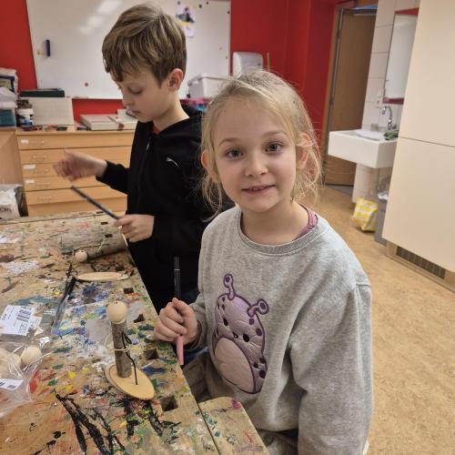 Bastelarbeit im Advent