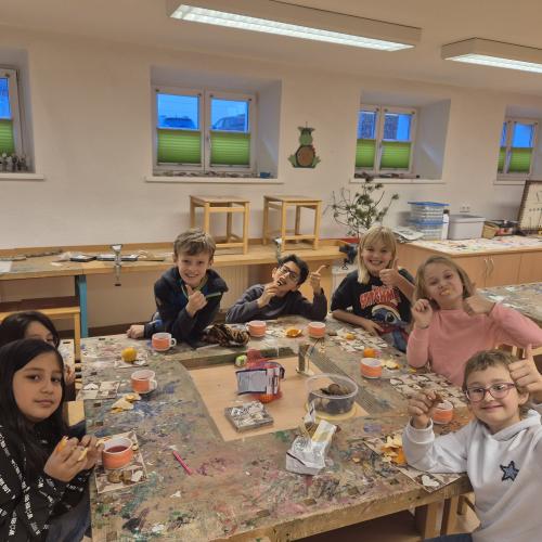 Bastelarbeit im Advent