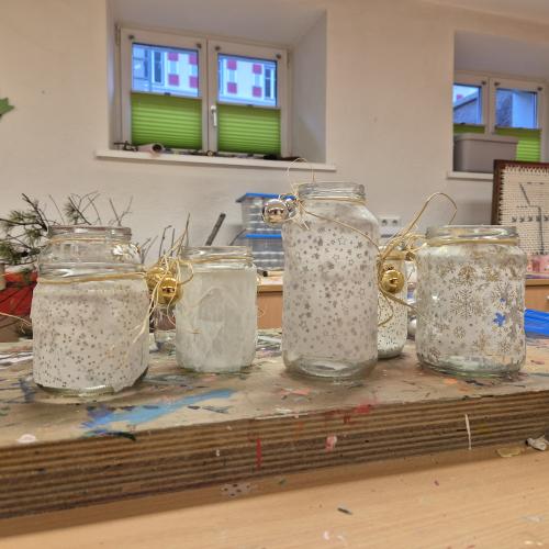 Bastelarbeit im Advent