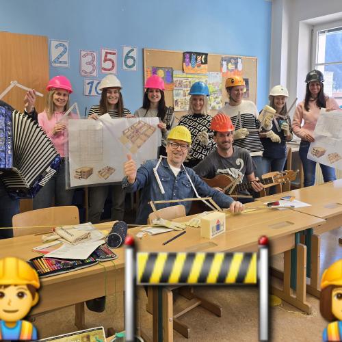 Schul-umbau-arbeiter