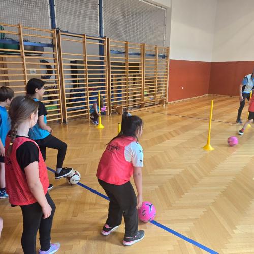 Fußball mit Trainer Franz