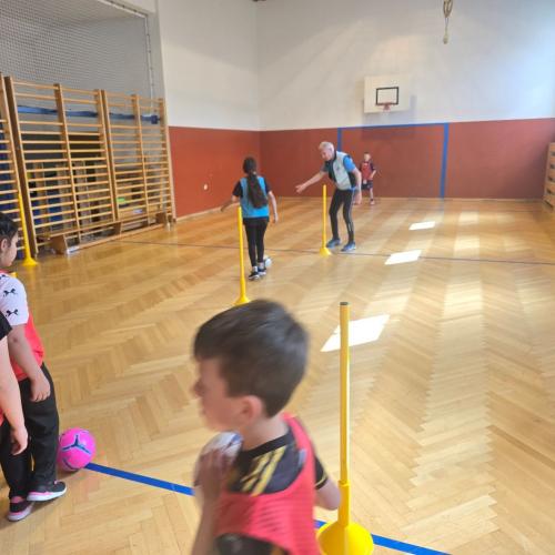 Fußball mit Trainer Franz