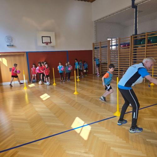 Fußball mit Trainer Franz