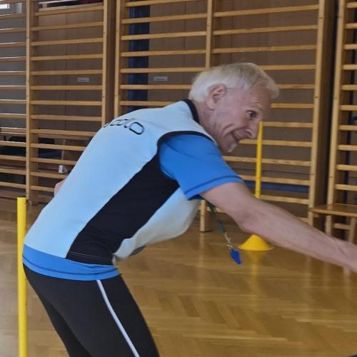 Fußball mit Trainer Franz