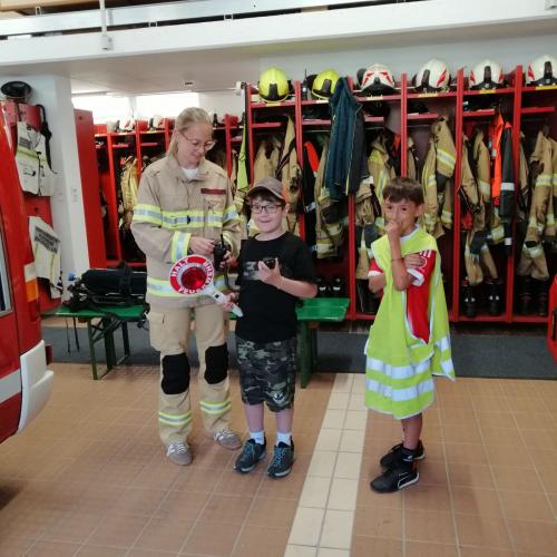 Bei der Feuerwehr