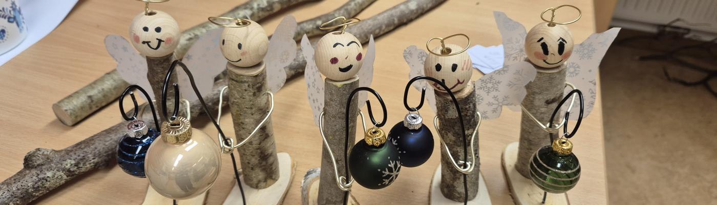 Bastelarbeit im Advent
