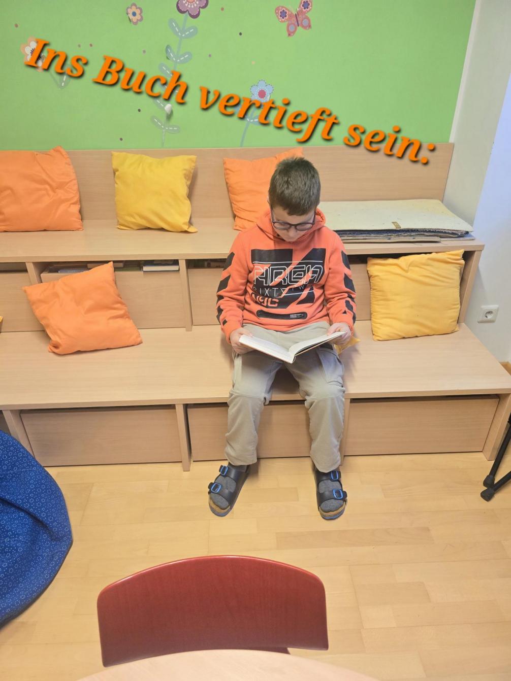 In der Schulbibliothek