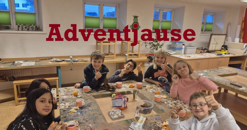 Bastelarbeit im Advent