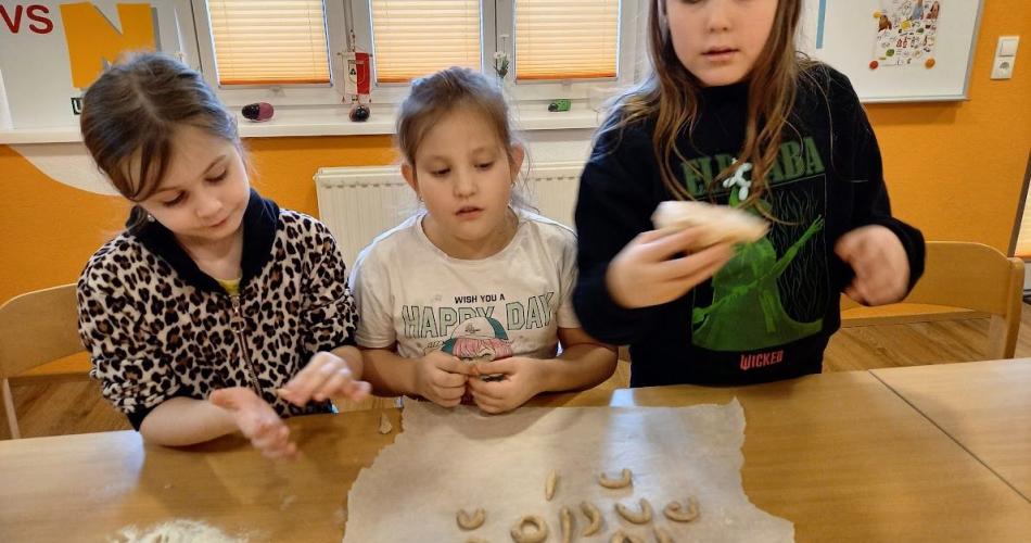 In der Schule wird gebacken