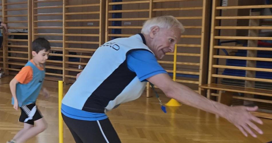 Fußball mit Trainer Franz